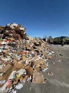 batteries in the trash